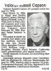 Val Capson obituary Val Capson obituary