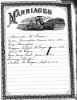 Shaffer family bible, marriage page Shaffer family bible, marriage page